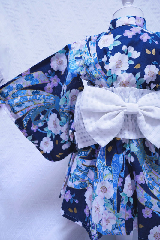 Crazy for Kids Baby/Kids Kimono Dress (Blue)