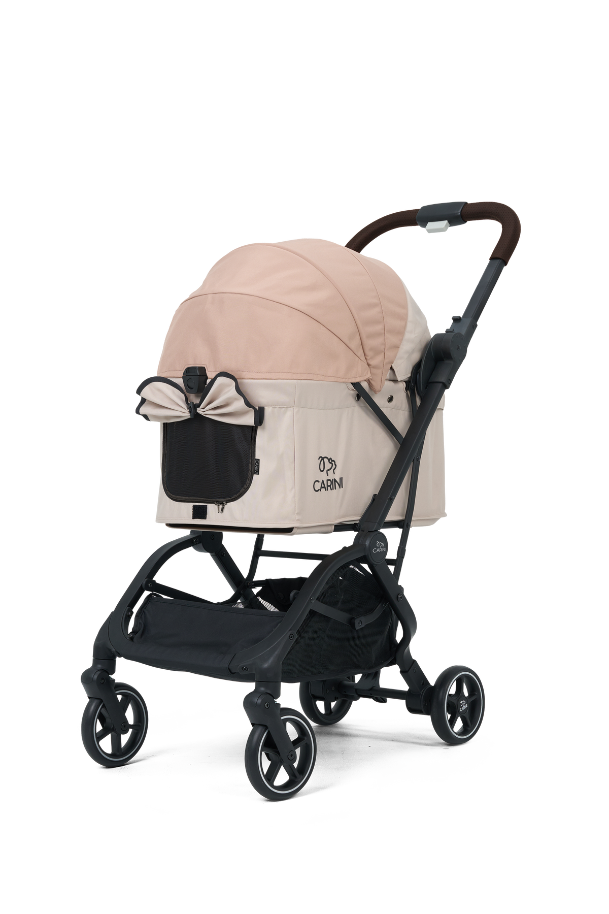 Carini Boogii + Auto Folding Pet Stroller (Creamy Oat)