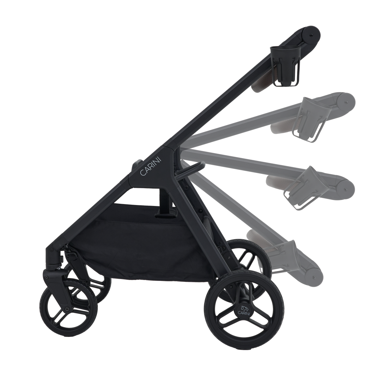 Carini Zippii 2-in-1 Pet Stroller (Midnight Saddle)