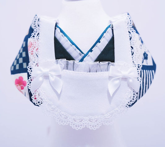 Crazy de Wan - Kimono Tokushu Bib Series (Showa Maid) Maid Collar (Green)