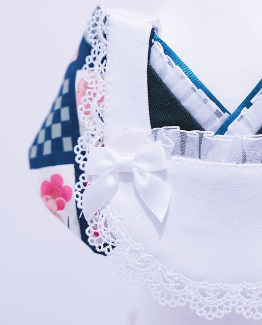 Crazy de Wan - Kimono Tokushu Bib Series (Showa Maid) Maid Collar (Green)