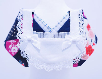 Crazy de Wan - Kimono Tokushū Bib Series 和服特輯 (Shōwa Meido 昭和メイド) 女僕領巾 (藍色)