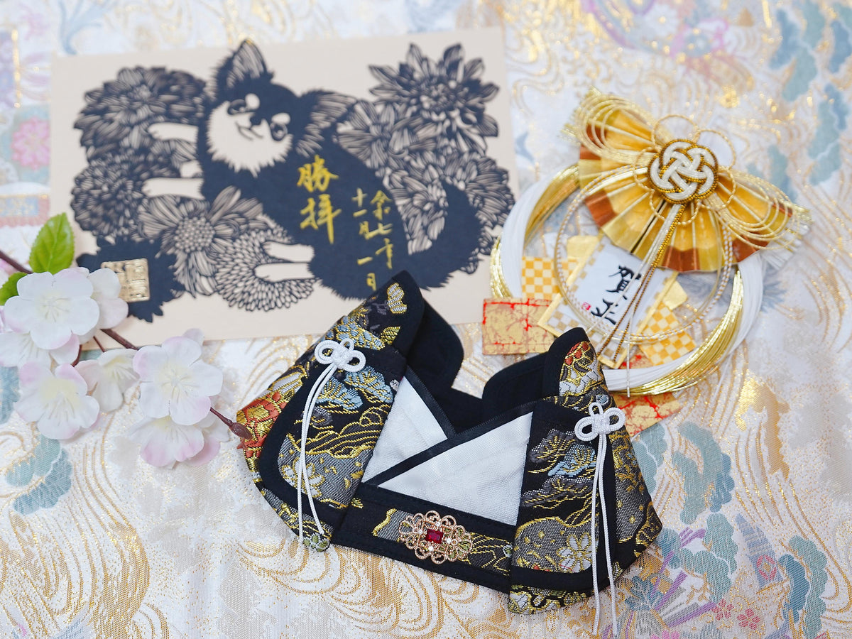Crazy de Wan Kimono Tokushū Bib Series 寵物和服特輯 -Kuroha BK&nbsp;黑羽蓮華くろはれんか(ゆきのはな)