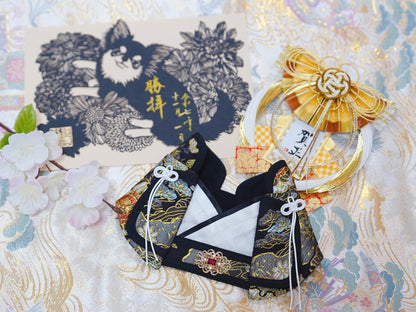 Crazy de Wan Kimono Tokushū Bib Series 寵物和服特輯 -Kuroha BK&nbsp;黑羽蓮華くろはれんか(ゆきのはな)