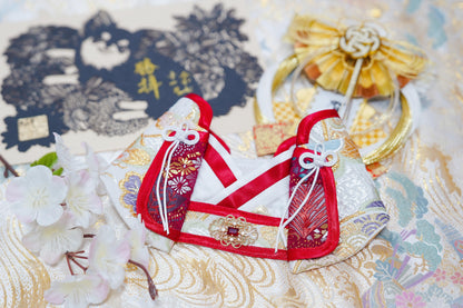 Crazy de Wan Kimono Tokushū Bib Series 寵物和服特輯 - Yukinohana WH 雪の華(ゆきのはな)