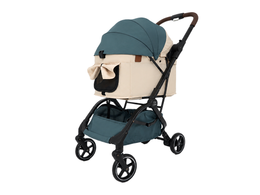 Carini Boogii + Auto Folding Pet Stroller (Dark Green)