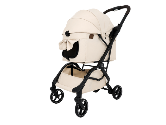 Carini Boogii + Auto Folding Pet Stroller (Soft Beige)